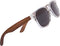 Woodies Polarized Walnut Wood Clear Frame Sunglasses for Men and Women | 100% UVA/UVB Ray Protection...