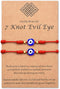 Tarsus (Ver.3) Evil Eye 7 Knot Lucky Bracelets Adjustable Red String Amulet for Women Men Boys & Girls...