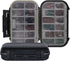 Goture Small Tackle Box,Waterproof Fishing Lure Boxes, 2 sided adjustable Small Plastic Case Small Box Storage Containers Black SMALL 6.69'' X 4.3...