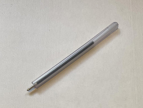 24 Bulk Pack 4" Clear Flexible Round Barrel Pens with Cap for Comfortable Writing (Blue)...