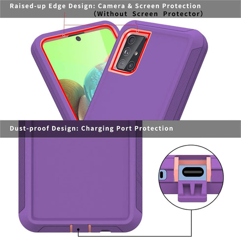 ACAGET for Samsung A71 5G Case, Galaxy A71 Case 5G Heavy Duty Protective Armor Shock-Absorbing Dual Layer Rubber TPU + PC Cover Non-Slip Bumper Ph...