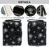 Cute Wallet Women Black Small Wallets Coin Purse Minimalist Flower Design Women's Travel Wallets Leather Credit Card Holder with ID Window Kawaii ...
