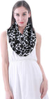 Lina & Lily Cow Animal Print Women's Infinity Scarf Lightweight...