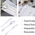 N9R 200pcs Plastic Silverware Set, Silver Plastic Cutlery Including 100pcs Forks, 50pcs Spoons, 50pcs Knives, Disposable Silverware for Party/Ever...