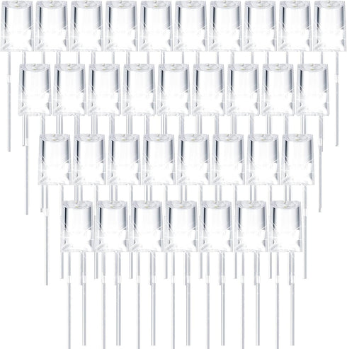 Mudder 60 Pcs LED 5mm Outdoor String Lights Replacement Bulbs Energy Efficient LED Patio Wire Light Set Connectable Home Decor Light Bulb for Wedd...