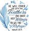 Fabric Panel 14"x14" Bible Verse 100% Cotton Quilting Panel Square A368...