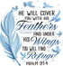 Fabric Panel 14"x14" Bible Verse 100% Cotton Quilting Panel Square A368...