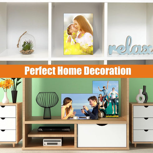 3 Pcs 8 x 10 Inch Aluminum Sublimation Metal Photo Blanks Sublimation Metal Sign Blanks 0.65 mm Thick DIY Photo Sign Blank for DIY Sublimation Pri...