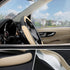 SEG Direct Car Steering Wheel Cover for All Standard-Size Steering Wheels with 14 1/2 inches - 15 inches Outer Diameter, Beige Microfiber Leather...