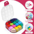 Yeaqee 4 Pcs Airtight Paint Storage Palette Box 16 Wells Stay Wet 4.4x3.5x1 in Small Paint Palette with Lid Acrylic Oil Paint Storage Container Tr...