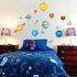 Decowall DS8-1307 Planets in The Space Kids Wall Decals Wall Stickers Peel and Stick Removable Wall Stickers for Kids Nursery Bedroom Living Room...