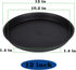 2 Pack of Bird Bath Bowl 12", 1.6" Depth, 10 12 inch Birdbath Bowls Dish Only for The Garden, Large Plant Saucer (12", Black)...