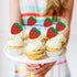 36 Pack Red Strawberry Cupcake Toppers Strawberry Theme Party Cupcake Picks for Birthday Wedding Party Baby Shower Summer Garden Party Decoration ...