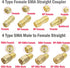 SMA Adapter Kit, 18pcs, Gold Plated, Compatible with FPV Antennas, Ham Radio, WiFi Router, etc....