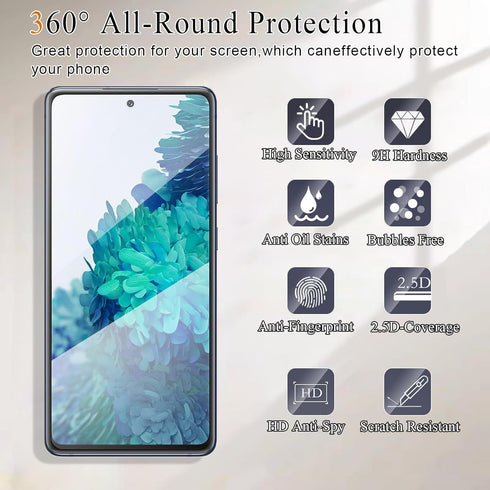 Lyphpe?3 Pack Privacy Screen Protector for samsung galaxy S20FE 9H Tempered Glass Anti-Spy Private Film Compatible for Samsung S20FE Case Friendly...