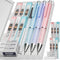 Nicpro 3PCS Pastel Mechanical Pencil Set with Case, 0.7 mm Pencils with 6 Tube HB Lead Refill & 3PCS Eraser & 9PCS Eraser Refill for School Suppli...