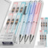 Nicpro 3PCS Pastel Mechanical Pencil Set with Case, 0.7 mm Pencils with 6 Tube HB Lead Refill & 3PCS Eraser & 9PCS Eraser Refill for School Suppli...