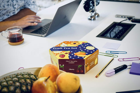 ACORUS Fruit Luxury Tea Set - Assorted Fruit and Herbal Teas Box, Tea Gift Sets, Large Variety Pack, Perfect for Refreshing Iced Drinks, Sampler 6...