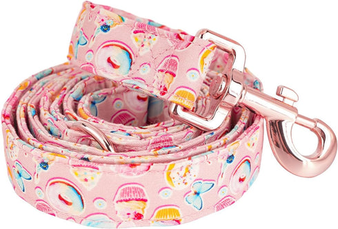 Super Cute Dog Leash with Bow Tie Cake - Durable, Adjustable, and Stylish Pet Leash for Walks L...