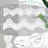 2 Pcs Wave Edge Waves Ruler Acrylic Quilt Rulers for Quilting 0.2'' Thick Quilting Templates for Machine Non Quilting Motion Quilting Template Rul...