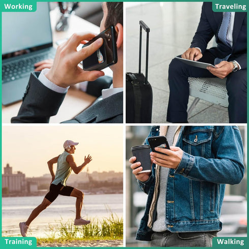 3Pack Cell Phone Card Holder Pocket for Back of Phone,Stretchy Stick on Wallet Credit Card ID Case Pouch Sleeve Self Adhesive Sticker with Flap fo...