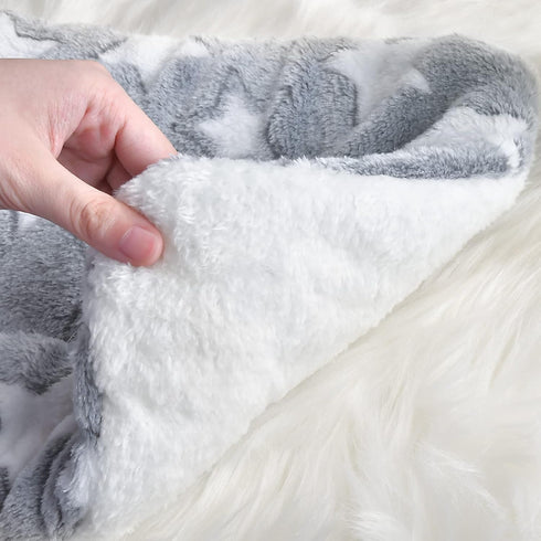 Small Animal Bed Mat, Soft & Warm, Suitable for Guinea Pig, Hamster, Rabbit, Rat and Bearded Dragon (X-Large(13.3''x9.4''), Star Pink)...