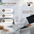 Silicone Oven Mitts - Oven Mitts Heat Resistant 500F 13.6 in Soft Lining Waterproof Grippy Design Flexible BPA-Free Oven Gloves - Oven Mits for Co...