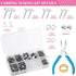 Caffox Hypoallergenic Earring Posts and Backs, 1800pcs Stainless Steel Stud Earring Kit with Earring Base Studs, Earring Backs and Jump Rings for ...