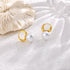 Pearl Earrings for Women, 14K Gold Plated/925 Sterling Silver Quality Handpicked AAA+ Freshwater Cultured Round Pearls Small Gold Hoops Dangle Pea...