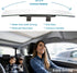 Rear View Mirror, Panoramic Rearview Mirror, Car Interior Clip-On Wide Angle Frameless Rear View Mirror to Reduce Blind Spot Effectively for Car S...