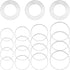 240pcs Earrings Hoop for Jewelry Making, Silver Earrings Beading Hoop Hypoallergenic Round Earrings Open Bezels Linking Rings Beading Hoop Earring...