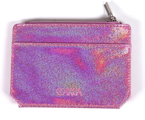 Fida&Moon Glitter Girl Small Wallet RFID Blocking Coin Purse Clip Card Holder (Glitter Pink)...