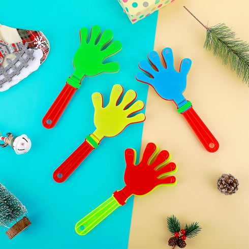 4Pcs Hand Clappers,Plastic Clappers Noisemakers 9inch Hand Clappers Colorful Noisemakers Clappers Noise Makers Party Favors Noise Makers for Sport...