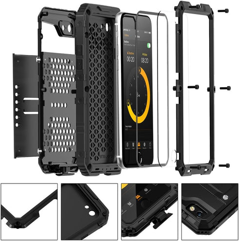 Marrkey Waterproof for iPhone SE 2020 Case,Military Grade Dustproof Shockproof Full Body Sealed Underwater Case with Built-in Screen Protector Hea...