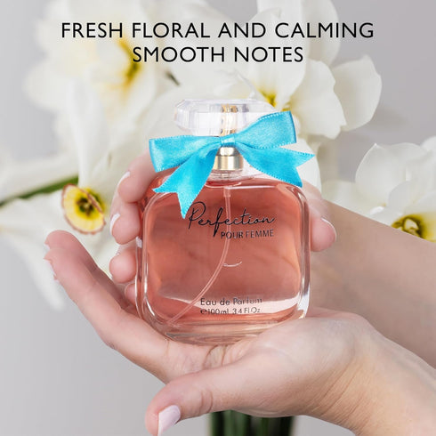 Perfection for Women Eau De Parfum- Floral & Fruity Accord - Aromatic, Green Scent with Almond Milk with Woody Base - Casual Wear Fragrance - Eleg...