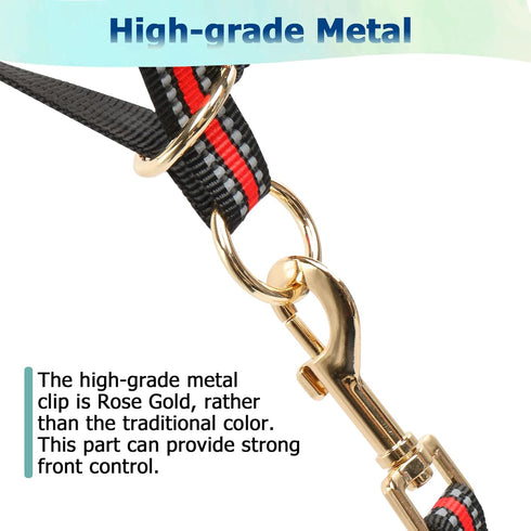 BARKLESS Muzzle Leash for Heavy Pullers, No Pull Stylish Head Halter for Medium Large Aggressive Dogs, Gentle Dog Face Harness Stops Pet Pulling a...