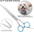 Premium Dog Grooming Scissors with Safety Round Tips, 6 in 1 Dog Grooming Scissors Kit, 4CR Stainless Steel Premium Pet Grooming Shears for Dog, S...