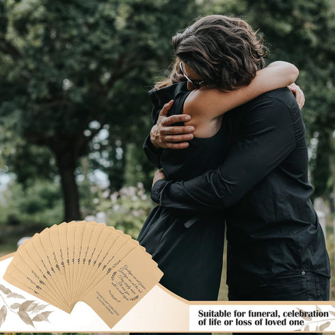 120 Pack Memorial Coin Envelopes Funeral Favors Kraft Small Coin Envelopes Plant Small Flower Packets Celebration of Life Small Envelopes for Fune...
