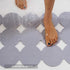 Patented Non Slip Bathtub Mat Shower Mat Bath Mat Tub Mats with Strong Suction Cups Soft Natural Rubber Bath Mat for Inside The tub (Circle-Grey, ...