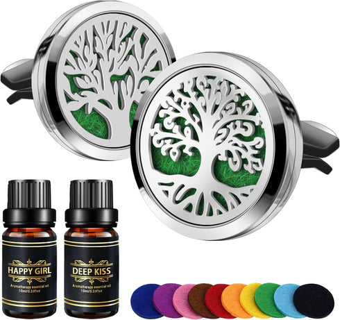 Car Air Freshener Diffuser Vent Clips Essential Oils Scents Aromatherapy Perfume Fragrance Long Lasting Automotive Odor Eliminator Decoration Acce...