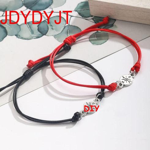 JDYDYJT Semi Finished DIY Half-Finished Unfinished Bracelet Jewelry Making Braided Cord Bracelets Adjustable Rope Thread Bracelets with Jump Rings...