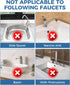 Kitchen Sink Splash Guard - Silicone Faucet Handle Drip Catcher Tray, Dish Soap Dispenser and Sponge Holder Mat Behind Faucet, Kitchen Gadgets Sin...