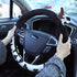 Cow Print Steering Wheel Cover, Universal 14.5 to 15 Inch Anti Slip and Sweat Absorption Comfortable Auto Steering Wheel Cover, Cute Cow Car Acces...