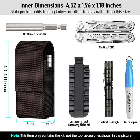 ykooe Multitool Sheath Compatible with Leatherman EDC Belt Organizer Tool Holster Nylon Pouch...