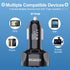 Amiss QC3.0 Car Charger Adapter, 4 Ports USB Car Charger, Fast Charging Electronic Devices with USB Interface, Car Interior Accessories, Compatibl...