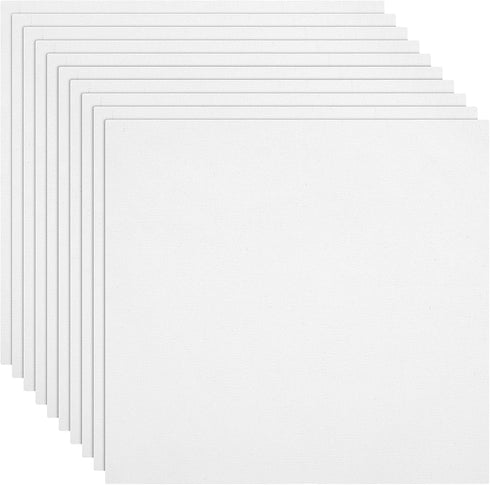 10 Pcs White Cotton Fabric Embroidery Fabric Squares Precut Natural Cotton Embroidery Cloth Fabric Cross Stitch Fabric Classic Aida Cloth Cotton F...