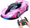 Remote Control Car, Pink RC Cars for Girls, Rechargeable RC Racing, Electric Power On Road High Speed Drift Model Vehicle Toy with Led Headlight, ...
