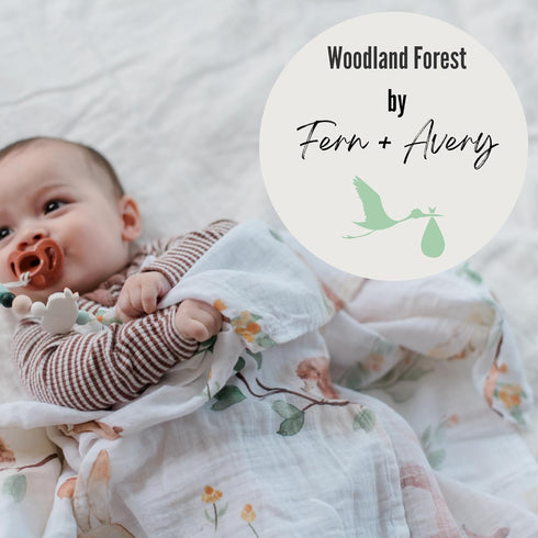 Fern & Avery Baby Swaddle Blankets - Receiving Blanket for Boys & Girls - Lightweight Breathable Organic Cotton - Gender Neutral Swaddle Blankets ...