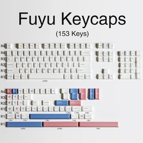 PBT Keycaps Cherry Profile White Keycaps for Mechanical Keyboards Gateron Cherry Mx Swithes 60/65/75 Percent Gaming Keyboard 153 Key Dye Sub MX St...