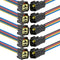 4 Pin electrical Connector Waterproof Connector,Male and Female Way 16 AWG Wire Suitable for car Truck, Boat and Other Wire Connection (5 pack) Bl...